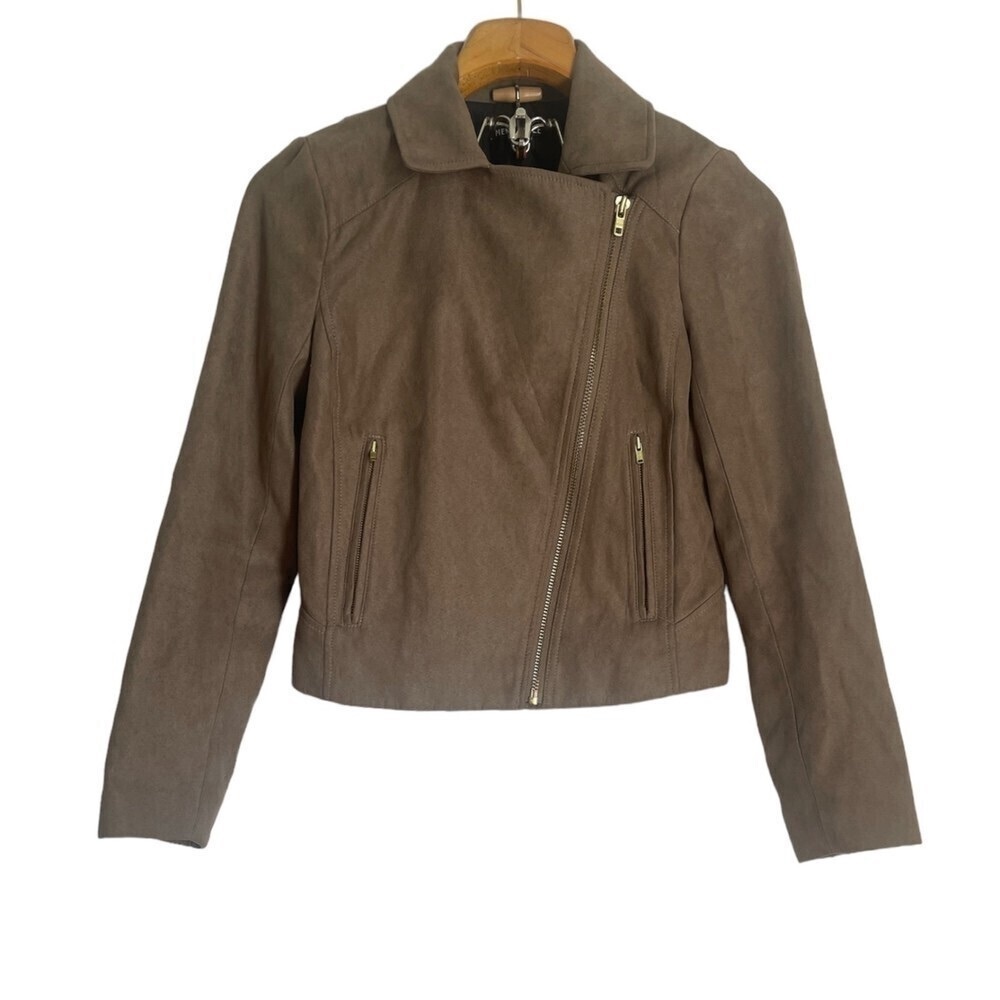 J.Crew Mercantile Faux Suede Moto jacket Size: XXS